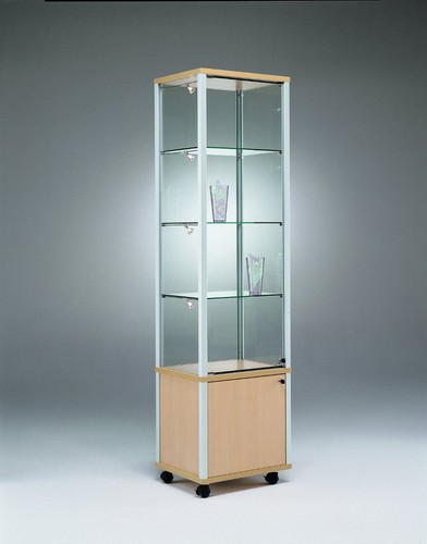 Alu glasvitrine - alu,