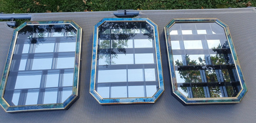 Vintage setzkasten vitrine - 3, x