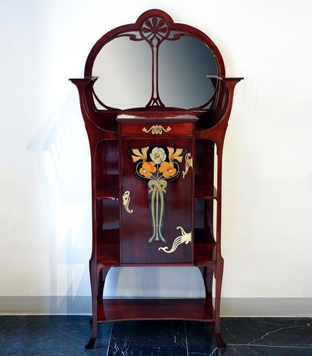 Jugendstil vitrine floraler - jugendstil,