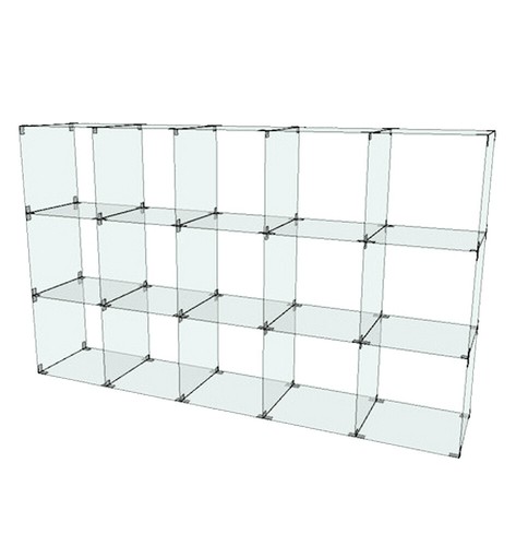 Glassteckvitrine vitrine - glassteckvitrine,