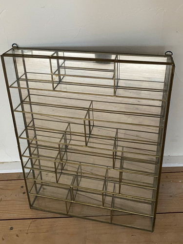Vitrine vintage mit - vitrine, spiegel
