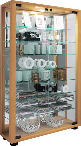 Glas stand vitrine lumo mini - glas,